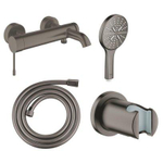 GROHE Essence Badset - badkraan - handdouche - handdouchehouder - doucheslang - brushed hard graphite SW1574568