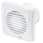 Sanivesk Standaard Ventilateur - Ø10 - Silencieux - Minuterie - Sur interrupteur (lumière) - Carré - Blanc SW1212658