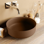 Mondiaz Coss Vasque à poser - 36x36x13cm - rond - à poser - Solid Surface - Rouille SW643489