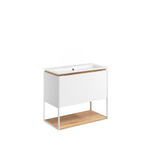 Crosswater Mada Ensemble de meuble - 70x36.7x61cm - lavabo - sans trous de robinet - open frame - Blanc mat SW975309