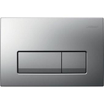 Geberit delta 50 plaque de commande, 2 boutons affleurant df 24.6x16.4cm match chrome SW765568