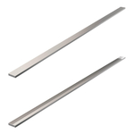 Grille de pose de carreaux Brauer - 200x7x6.8cm - flasque de sol - réversible - inox SW17976