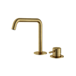 Hotbath Archie Ensemble de robinet mélangeur 2 trous sans bonde BBP Laiton brossé PVD SW798795