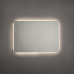 Saniclass Squared Miroir de salle de bains - 100x70cm - éclairage LED indirect - interrupteur tactile - chauffage miroir SW108326
