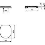 Ideal Standard Connect Closetzitting Wit SW119441