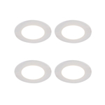 QAZQA Blanca Spot encastré - set de 4 - 9x9cm - LED incluse - 3 niveaux de gradation - IP44 - blanc mat SW1209744