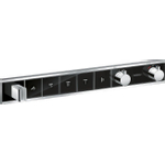 Hansgrohe Rainselect Afbouwdeel - voor inbouw douchekraan - thermostatisch - voor 5 functies - 66.9x90cm zwart/chroom - thermostaat - zwart SW157095