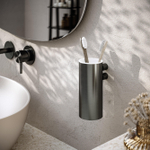 Hotbath Archie Porte-gobelet - gunmetal brossé PVD SW798873
