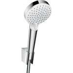 Hansgrohe Crometta Badset - met Crometta Vario - ecosmart handd. - met 2 straalsoort - met PorterS wandhouder - met C - wit chroom SW73225