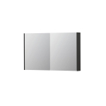 INK SPK2 spiegelkast – 120x74x14 cm – 2 deuren, dubbelzijdige spiegeldeuren – Antraciet SW353369