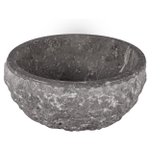 Differnz ASTI Vasque à poser - 38cm - pierre naturelle polie - gris SW1236906