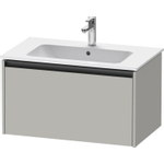 Duravit Ketho 2 meuble sous-lavabo avec 1 tiroir 81x48x44cm avec poignée anthracite gris béton mat SW772650