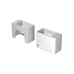 INK Hangar Lavabo WC droite 40x20x30cm Blanc brillant SB3401021