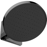 Hotbath Mate Hoofddouche - 30cm - opbouw - rond - rond - PVD - gepolijst zwart SW1245520