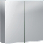 Geberit Option Plus armoire de toilette – 75 x 70 x 17,2 cm – LED directe et indirecte – avec prise – Argent SW417369