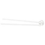 Haceka Kosmos Handdoekhouder - 46cm - dubbel - draaibaar - mat wit SW654019