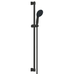 GROHE Vitalio Start 110 Ensemble de douche - 90cm - douchette ronde - avec 2 types de jet - flexible de douche lisse - noir mat SW1126916