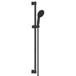 Grohe Vitalio Start 110 Glijstangset - 90cm - ronde handdouche - met 2 straalsoorten - gladde doucheslang - matte black (mat zwart) SW1126916