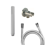 Wiesbaden Caral ensemble de douchette encastrée ronde 1 jet douchette à main avec flexible de douche et support mural inox SW444742