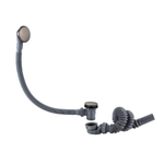 Fortifura Calvi badafvoercombinatie - met klikwaste - PVD - geborsteld gunmetal (antraciet) SW696233