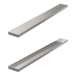 Grille de pose de carreaux Brauer - 50x7x6.8cm - flasque de sol - réversible - inox SW17966