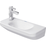 Duravit Durastyle Lave-main 50x22cm avec trop-plein sans trou de robinet avec WonderGliss blanc SW54120