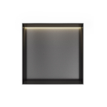 Hotbath &MORE Boîte encastrable ou niche encastrée 30x30x10cm sans cadre + LED Gunmetal brossé PVD SW1246565