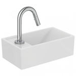 Ideal standard Tempo ensemble Lave-mains céramique 37x21cm trou de robinet gauche blanc SW420990