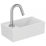 Ideal Standard Tempo ensemble lave-mains céramique 37x21cm trou de robinetterie à gauche blanc SW420990