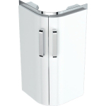 Geberit Renova Compact meuble de lavabo d'angle avec 2 portes 42,5x60,4x33 cm blanc SW417240