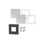 Zack Carvo Wandhouder - voor lijmbevestiging - 4.2x4.2cm - geborsteld RVS SW704517