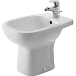 Duravit D-code Staand bidet - 540mm - 1 kraangat - met overloop - glans wit 0315122