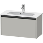 Duravit Ketho.2 Wastafelonderbouwkast - met 1 lade - 68x39x44cm - met greep antraciet - betongrijs mat SW772178