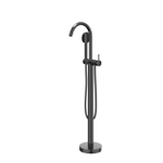 IVY Bond Vrijstaande Badkraan - handdouche - satin spray - slang 150cm - draaibare uitloop - zwart chroom PVD SW1031203