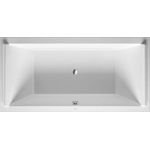 Duravit Starck Slimline Starckkunststof duobad acryl rechthoekig - 200x100x46cm - zonder poten - voor inbouw of ommanteling - glans wit 0297580