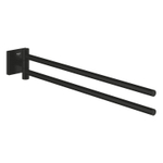 GROHE Start Cube QuickFix Handdoekhouder - 43.8cm - 2-lids - draaibaar - matte black SW1126536