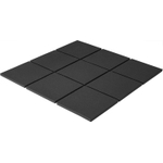 The Mosaic Factory London carreau mosaïque - 30x30cm - carreau mural et de sol - carré - full body - Porcelaine - noir mat (zwart) SW1235300