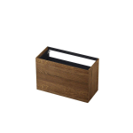 Ink p2o meuble 120x65x45cm 2 tiroirs push to open chêne massif chocolat SW493831