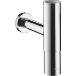 Hansgrohe Flowstar Premium verstelbare designbekersifon 5/4 met muurbuis - met rozet - hoogglans chroom 0457345