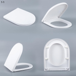 QeramiQ Dely Abattant WC - frein de chute - déclipsable - slim - blanc brillant SW1159504