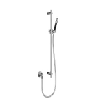 Hotbath Cobber barre de douche 90cm avec coude mural flexible de douche 150cm et douchette stick chrome SW74145