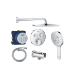 Grohe Grohtherm inbouw regendoucheset – Ø31 cm hoofddouche – gebogen wandarm – chroom SW1235158