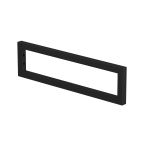 INK barre porte-serviettes - 1.5x44.5x12cm - rectangulaire - Acier noir mat SW350638