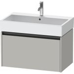 Duravit Ketho.2 Wastafelonderbouwkast - met 1 lade - 78.4x46x44cm - met greep antraciet - betongrijs mat SW772702