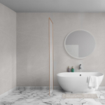 Aqua Vista Oria Cuadra paroi latérale - 70x200cm - avec kit de montage - pour cabine de douche - Cuivre brossé SW1244207