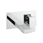 Crosswater Verge Inbouw wastafelkraan - 2 gats - 21cm uitloop - hoogglans chroom SW648420