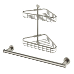 Hotbath Cobber set accessoires douche 2 pièces nickel brossé SW207693