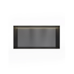 Hotbath &MORE Boîte encastrée ou niche encastrée - 30x60x10 - sans cadre + LED - Noir brossé PVD SW1246584