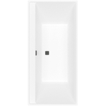 Villeroy & Boch Collaro kunststof - inbouw duobad acryl rechthoekig - 190x90x47cm - zonder poten zwart/stone wh - Stone White (mat wit) SW354287