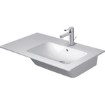 Duravit ME by Starck lavabo-meuble asymétrique avec vasque à droite 83x49cm 1 trou de robinet avec trop-plein blanc mat SW297060